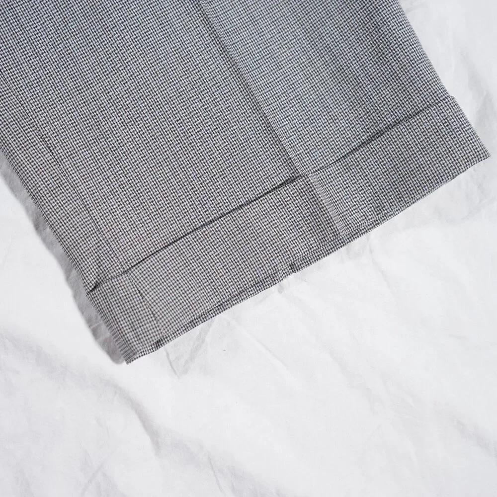 Lauren Ralph Lauren Mini Houndstooth Dress Pants Gray 36x32